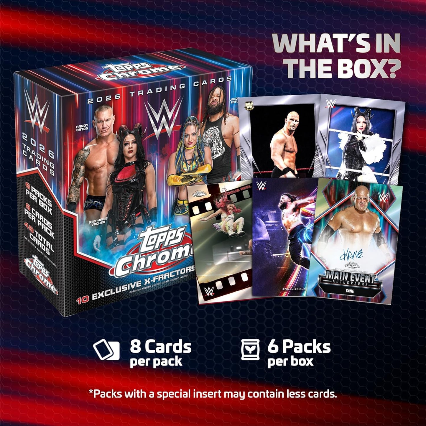 2026 Topps Chrome WWE Mega Box
