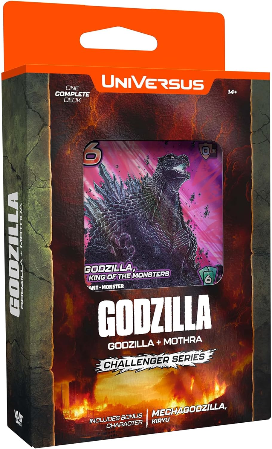 UniVersus Godzilla Challenger Series - Godzilla & Mothra Deck - 2 Character Decks, Ready to Play, Deck Building Card Game, Licensed, UVS Games