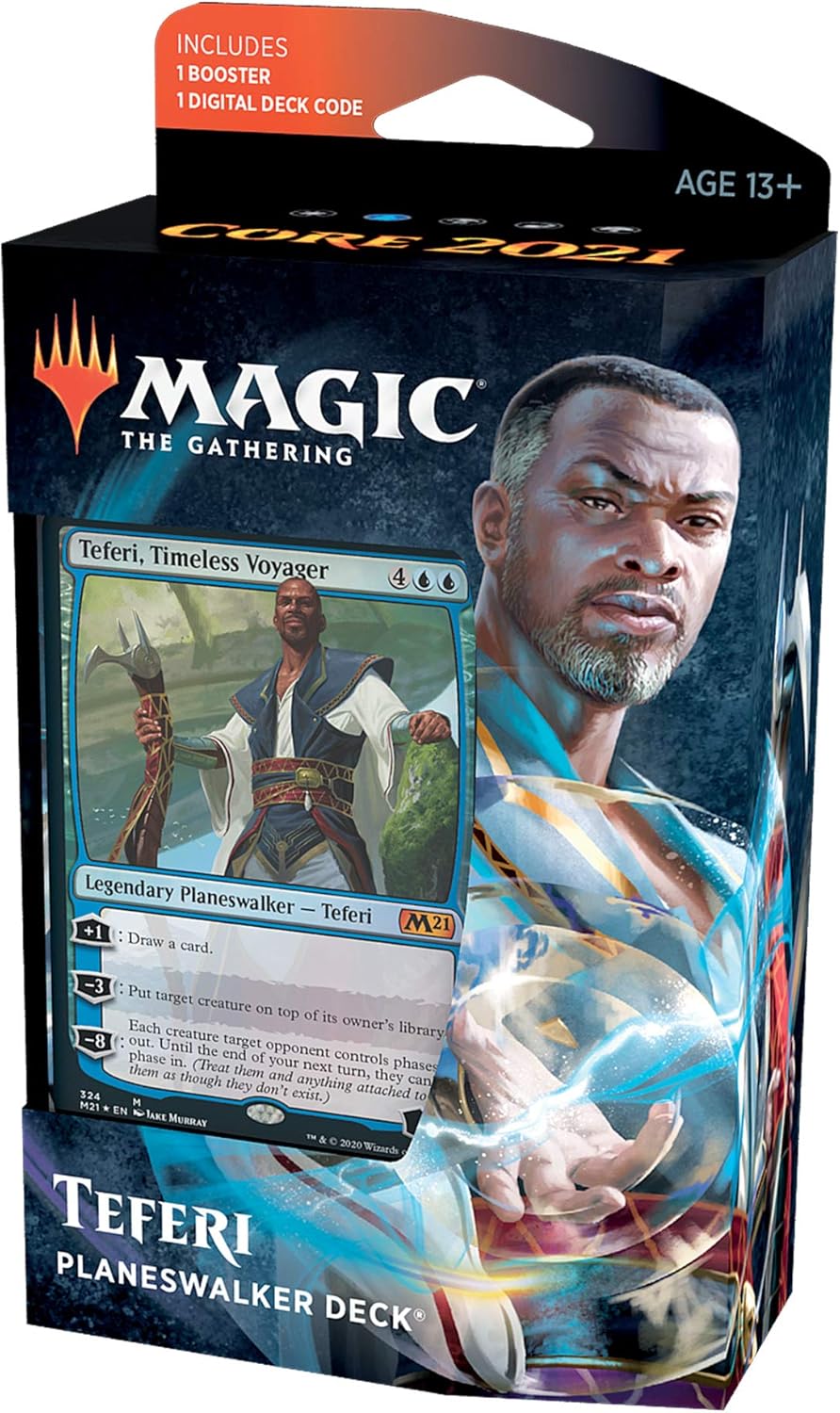 Magic: The Gathering Teferi Timeless Voyager Planeswalker Deck | Core Set 2021 (M21) | 60 Card Starter Deck