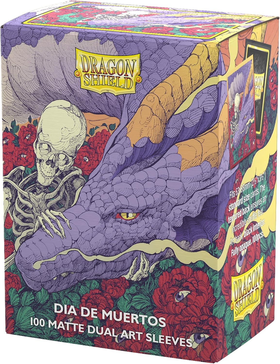 Dragon Shield | Matte Dual Art Sleeves | Dia De Muertos 2026 | 100 CT - Smooth & Tough Premium TCG Sleeves | Compatible with Pokemon, One Piece & Magic the Gathering