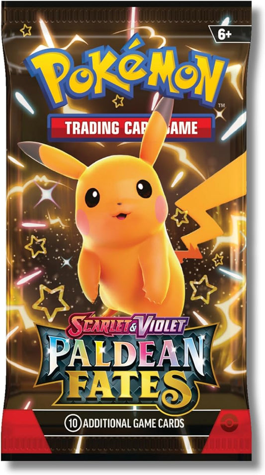 Pokemon Scarlet & Violet Paldean Fates Booster Pack | Shiny Pikachu
