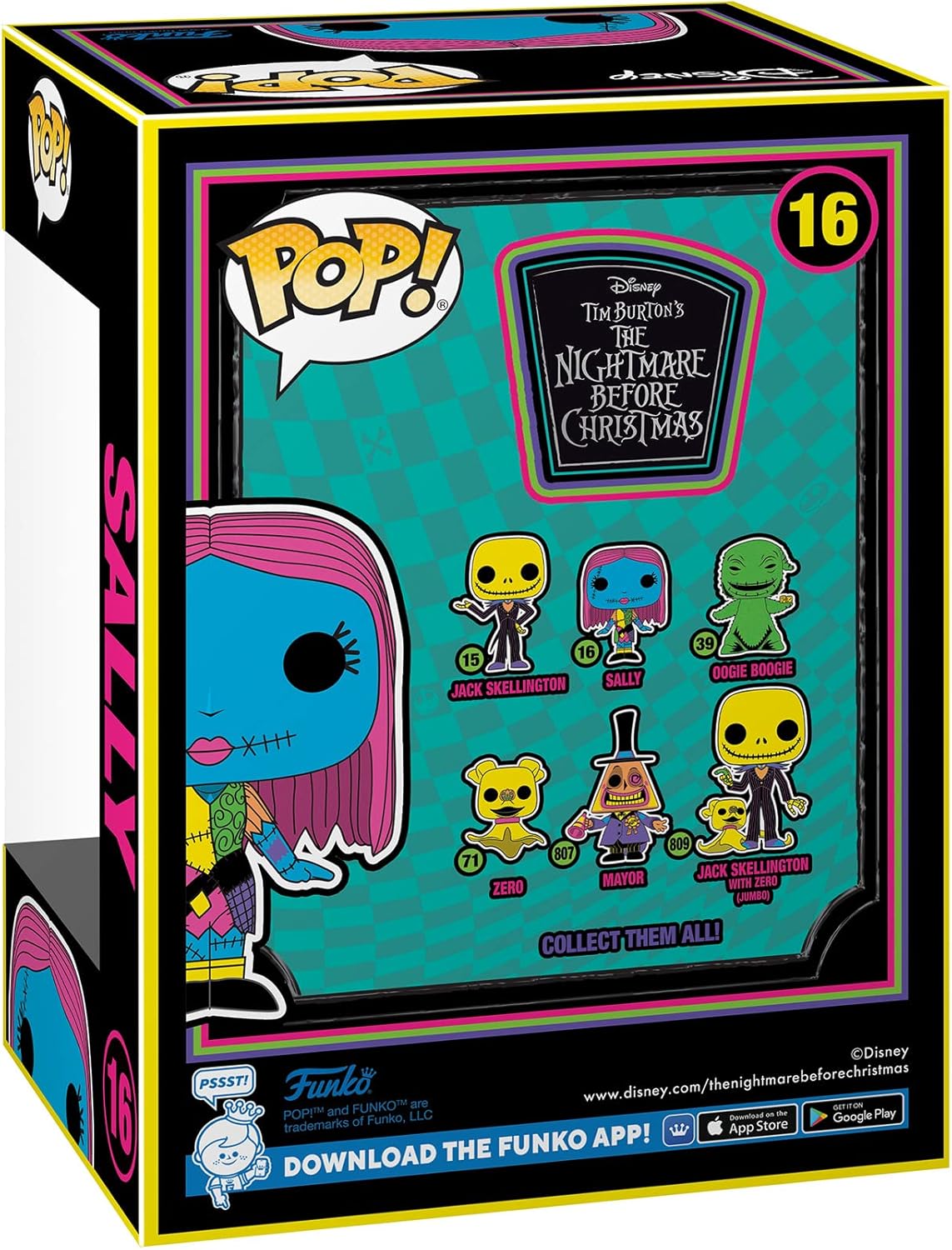 Funko Pop! Disney: The Nightmare Before Christmas - Sally (Blacklight)