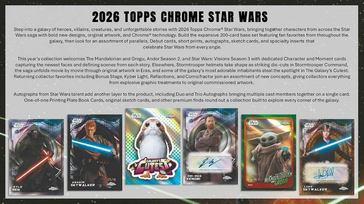 2026 Topps Star Wars Chrome Hobby Box