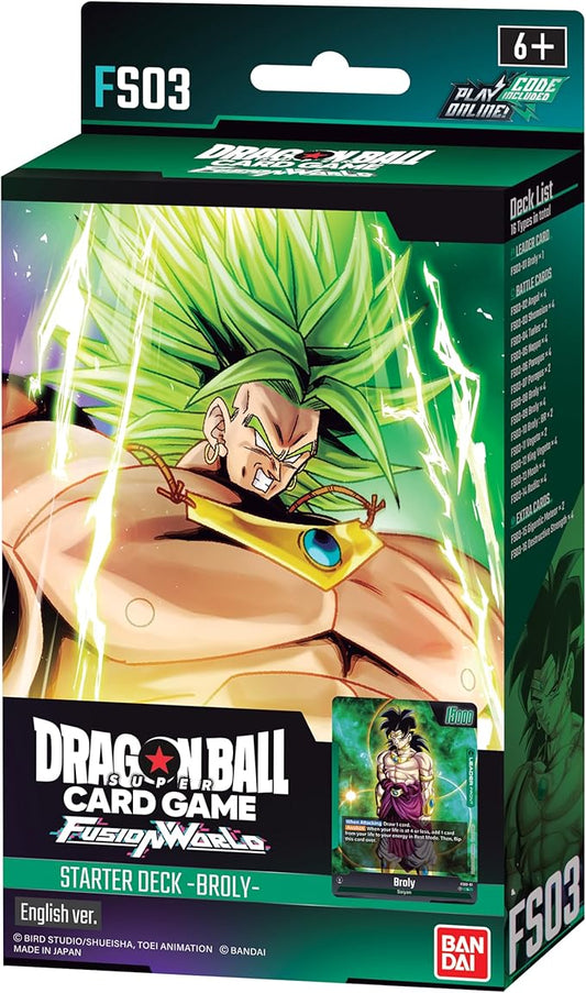 DRAGON BALL SUPER TCG: FUSION WORLD: BROLY STARTER DECK 03 (FS03)