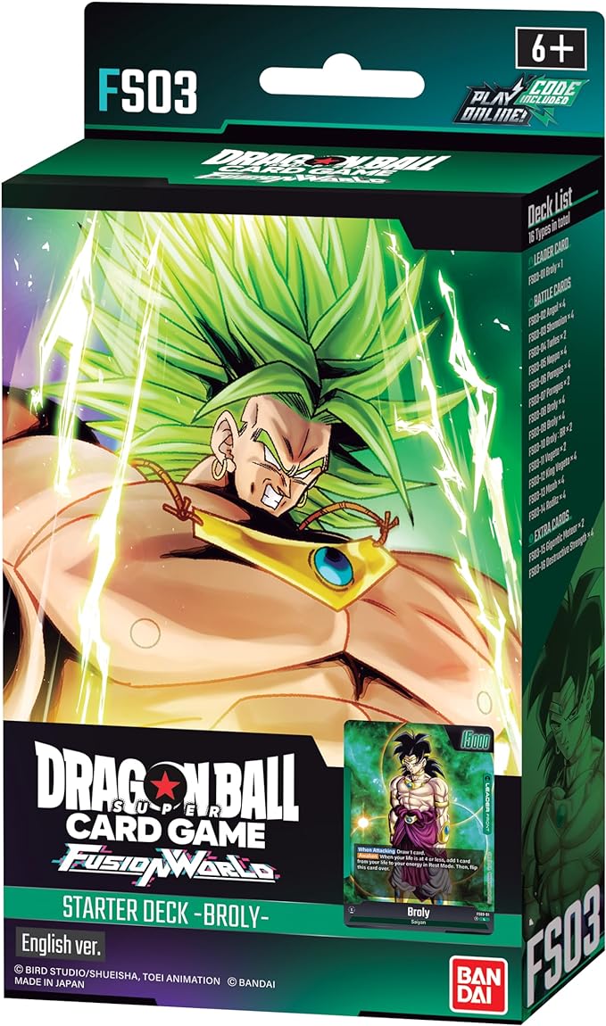 DRAGON BALL SUPER TCG: FUSION WORLD: BROLY STARTER DECK 03 (FS03)