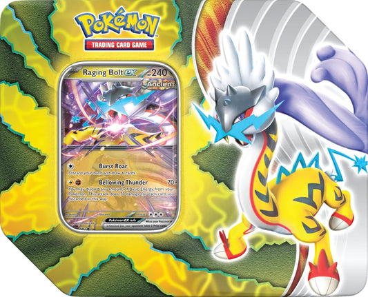 Pokemon TCG: Paradox Destinies Tin - Raging Bolt EX