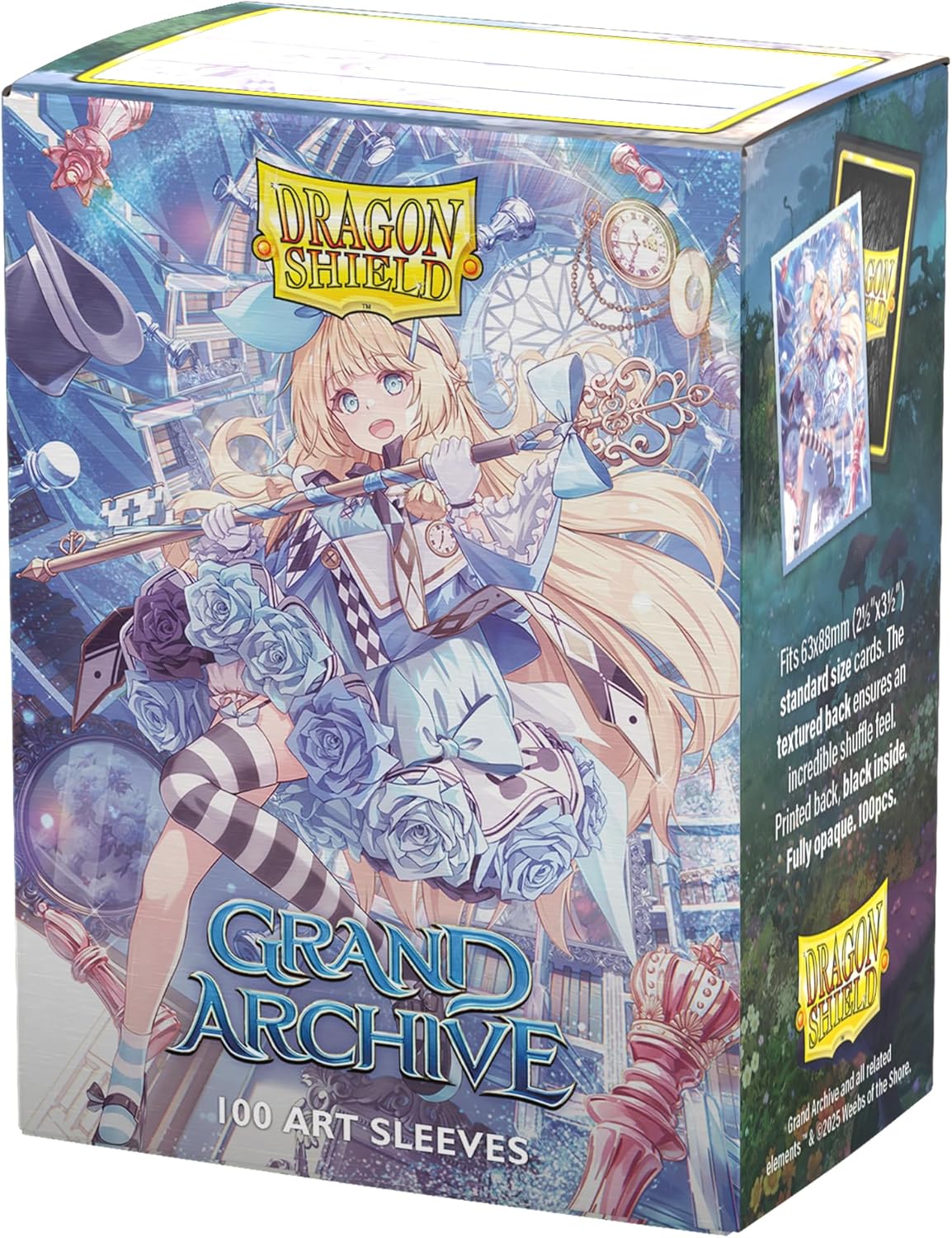 Dragon Shield | Grand Archive Matte Art Sleeves | 100 CT - Smooth & Tough Premium TCG Sleeves | Compatible with Pokemon, One Piece & Magic The Gathering | Alice, Golden Queen