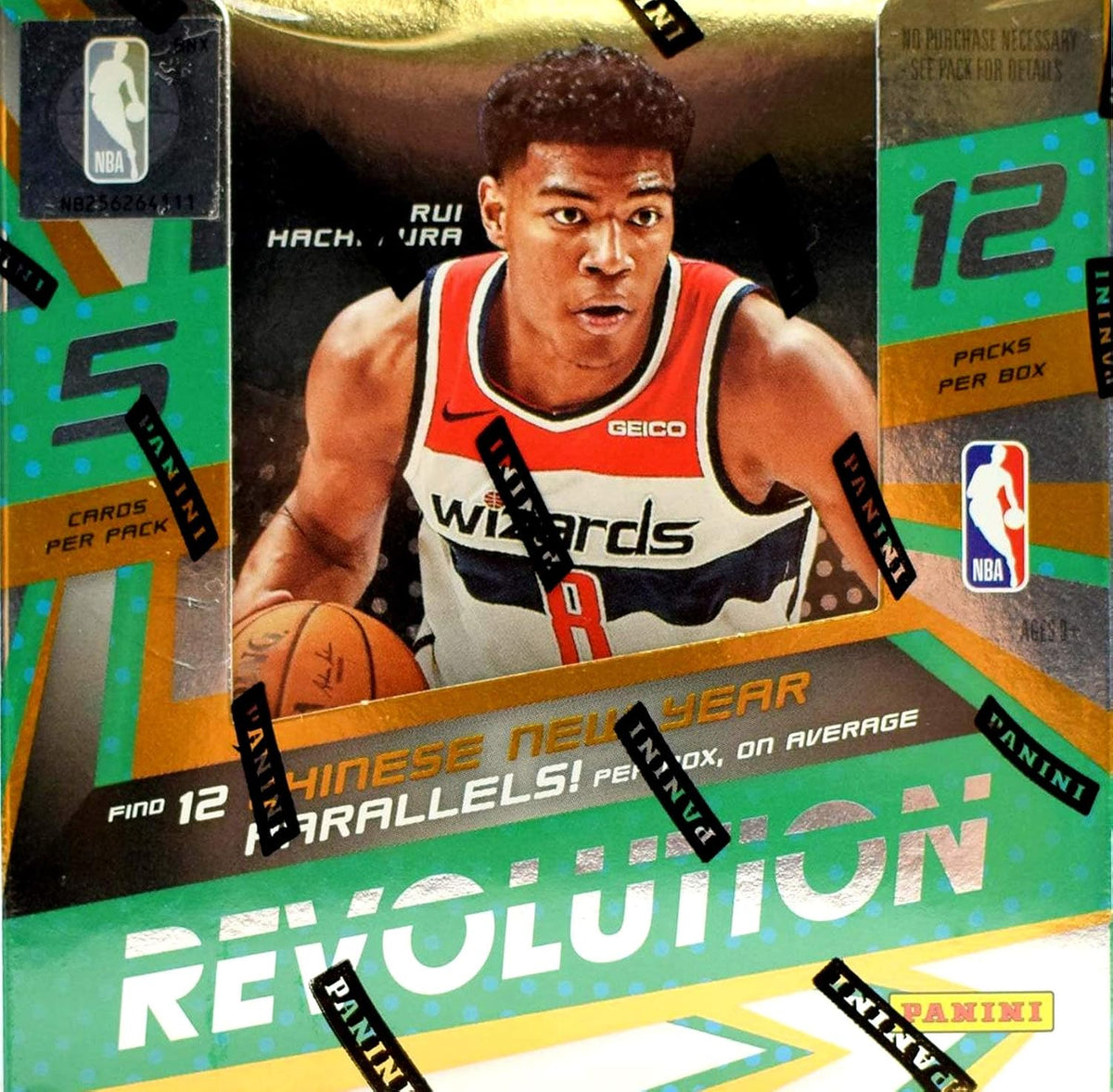 2019/20 Panini Revolution NBA Basketball Chinese New Year box (12 pks/bx)