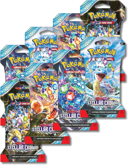 Pokemon TCG Scarlet & Violet Stellar Crown - 8 Boosters Packs