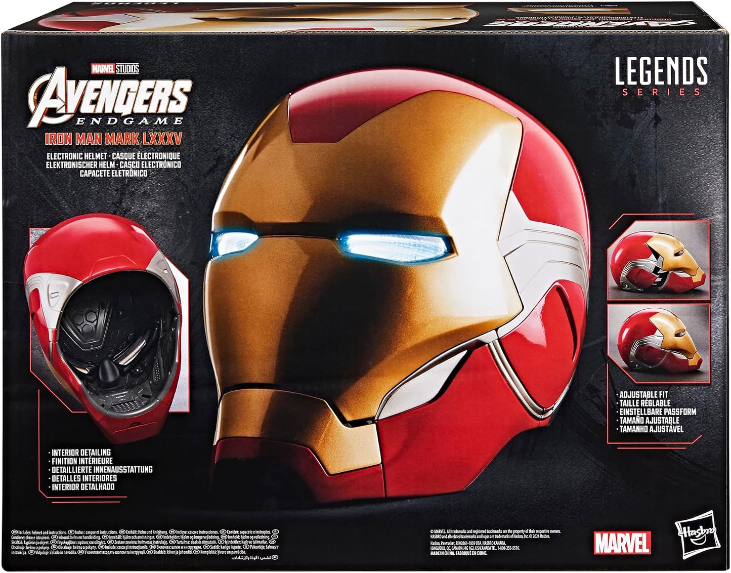 Avengers Marvel Legends Gear Life Size Prop Replica Endgame - Iron Man Mark LXXXV Helmet