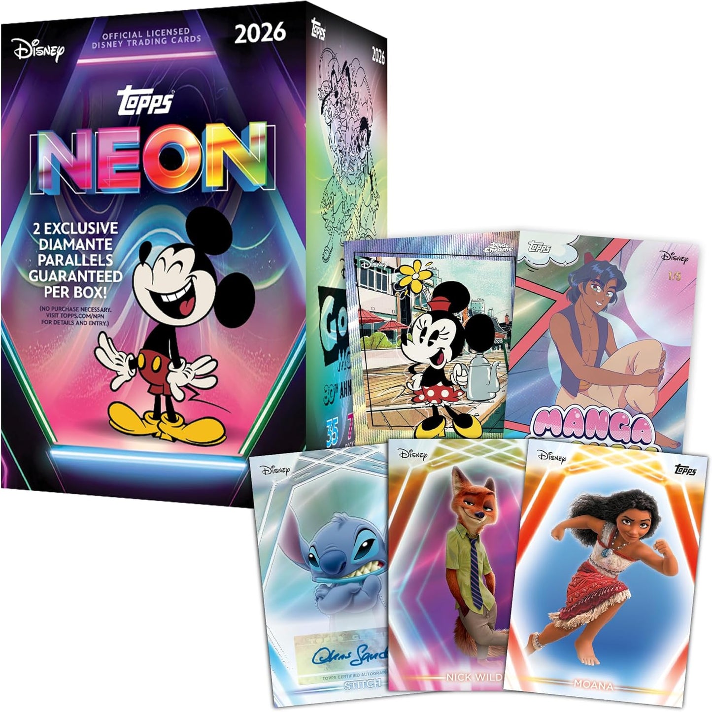 2026 Topps Disney Neon Value Blaster Box