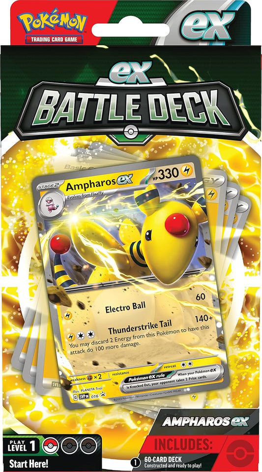 Pokemon TCG: Ampharos ex Battle Deck (Ready-to-Play 60-Card Deck)