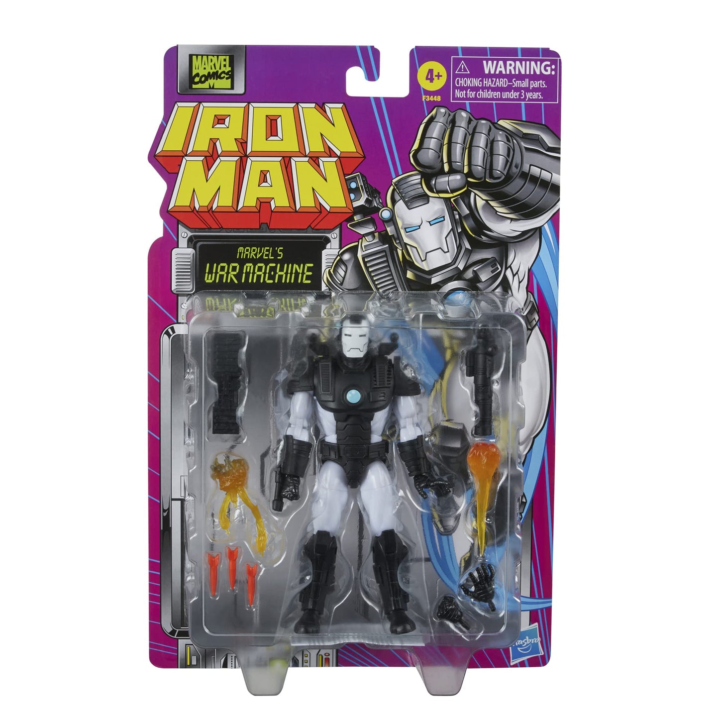 Marvel Legends Series War Machine 6-inch Action Figure Iron Man Toy, 6 Accessories, Multicolored, F3448