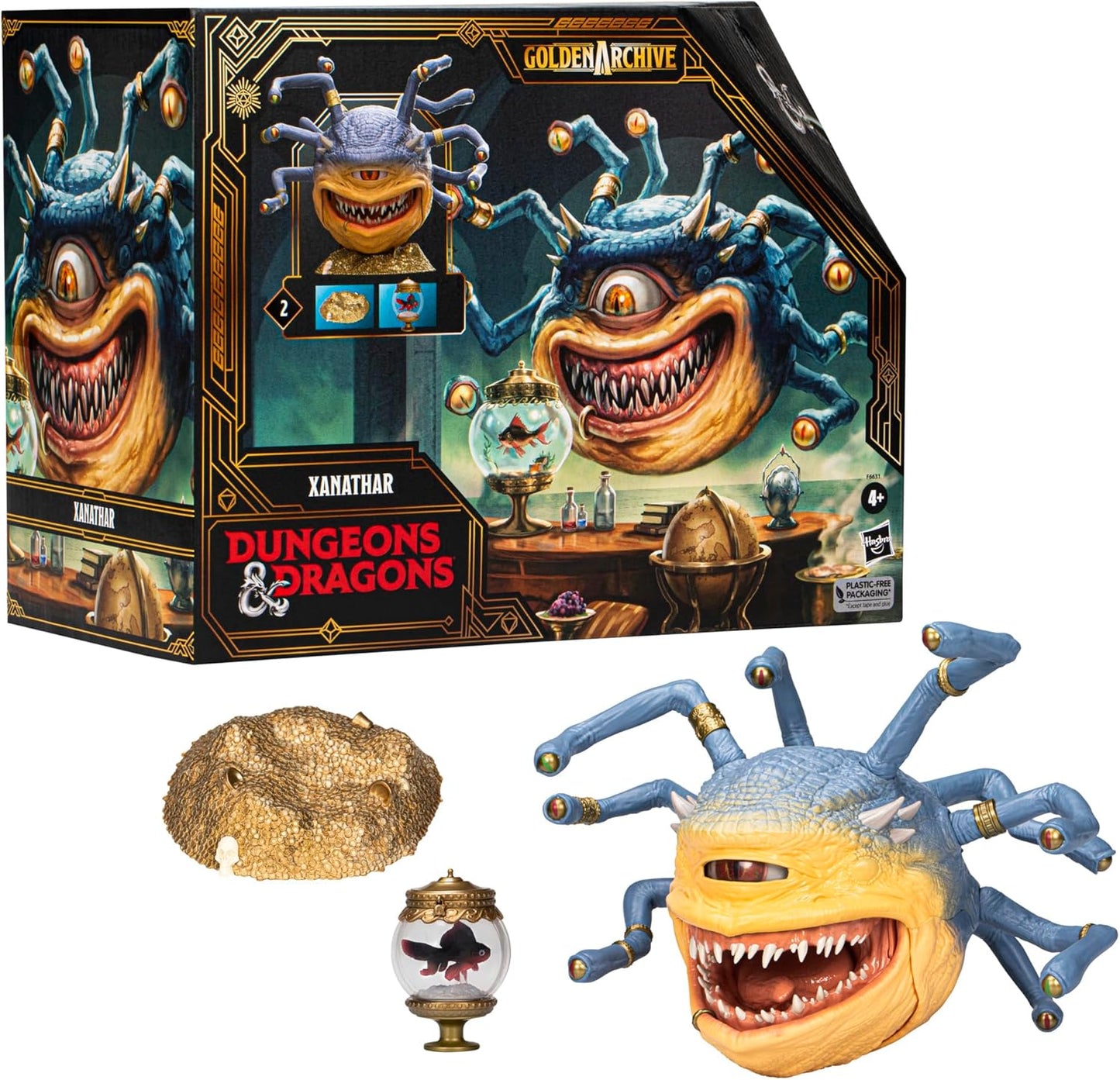 Dungeons & Dragons Golden Archive Xanathar Collectible Figure Compatible with 6-Inch Scale D&D Action Figures