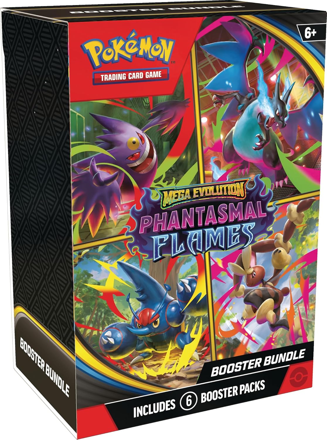 Pokemon TCG: Mega Evolution - Phantasmal Flames Booster Bundle - 6 Packs - Presale Ships 11/14/2025