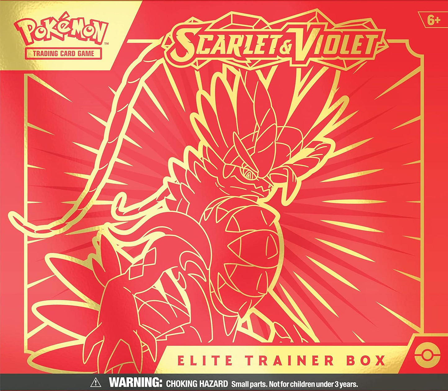 Pokemon TCG: Scarlet and Violet Elite Trainer Box - Koraidon Red (1 Full Art Promo Card, 9 Boosters and Premium Accessories)