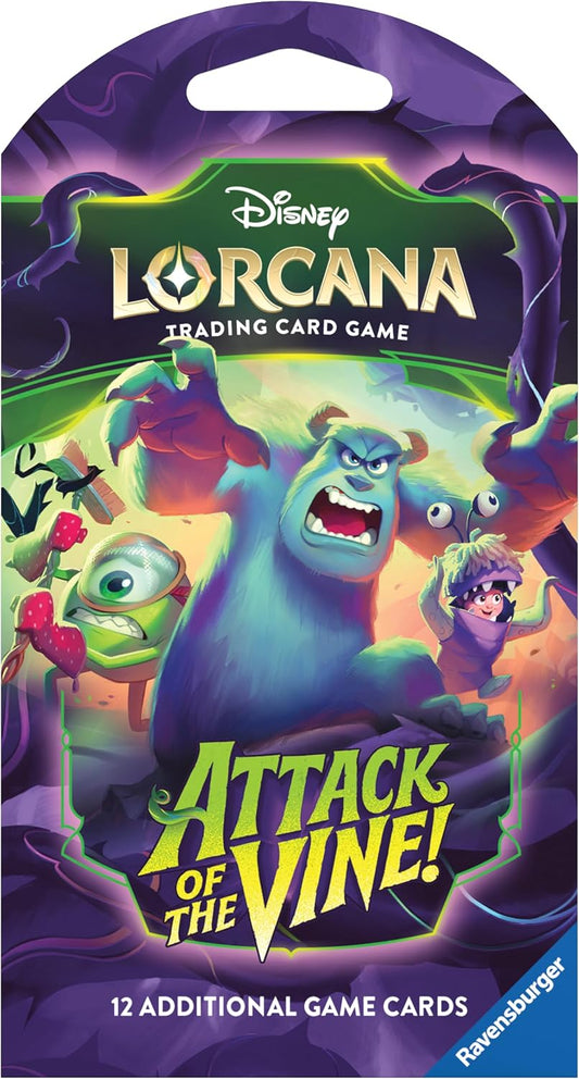 Ravensburger Disney Lorcana TCG: Attack of the Vine! Assorted Single Booster Pack (12 Cards) - Collectible Trading Cards - Ideal for Disney Fans & TCG Players - Suitable for Ages 8+