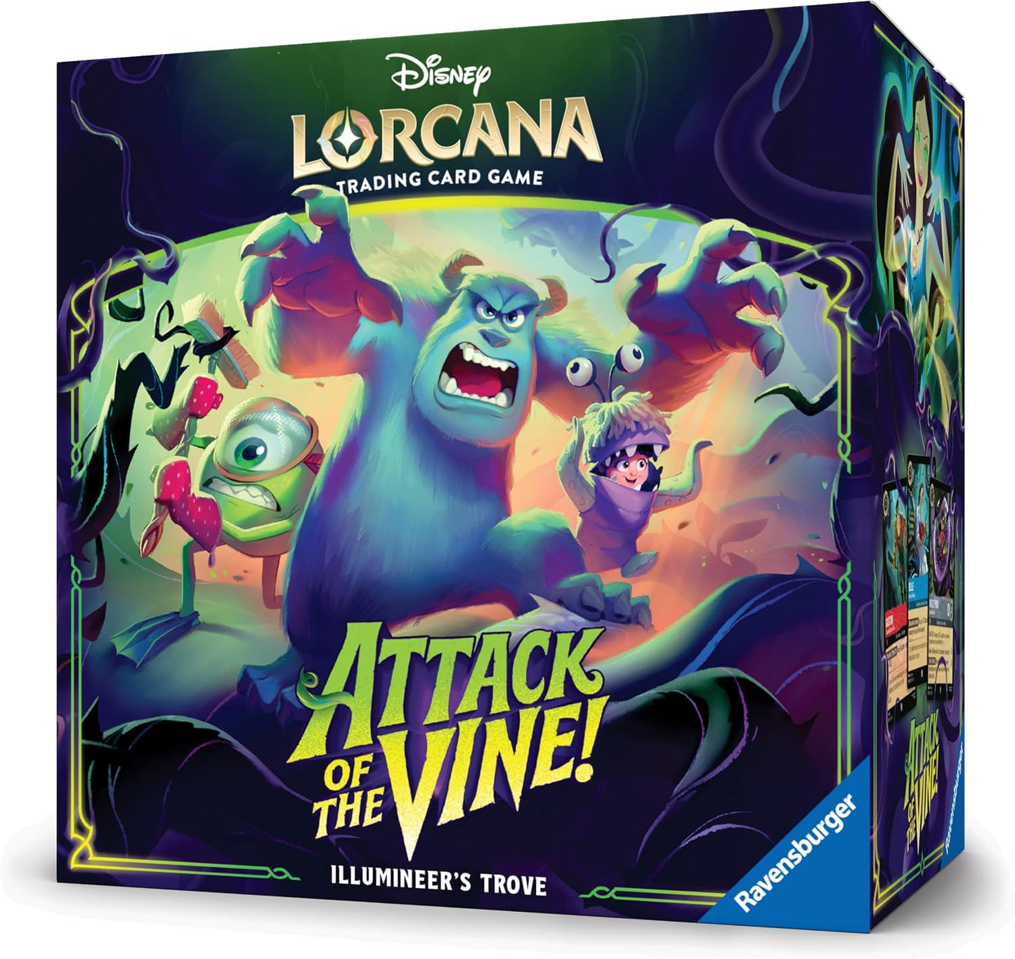 Ravensburger Disney Lorcana TCG: Attack of the Vine! Illumineer's Trove for Ages 8 and Up - Secure Card Storage - Includes 8 Booster Packs, Damage Counter Dice, Card Dividers - Presale Ships 07/24/2026