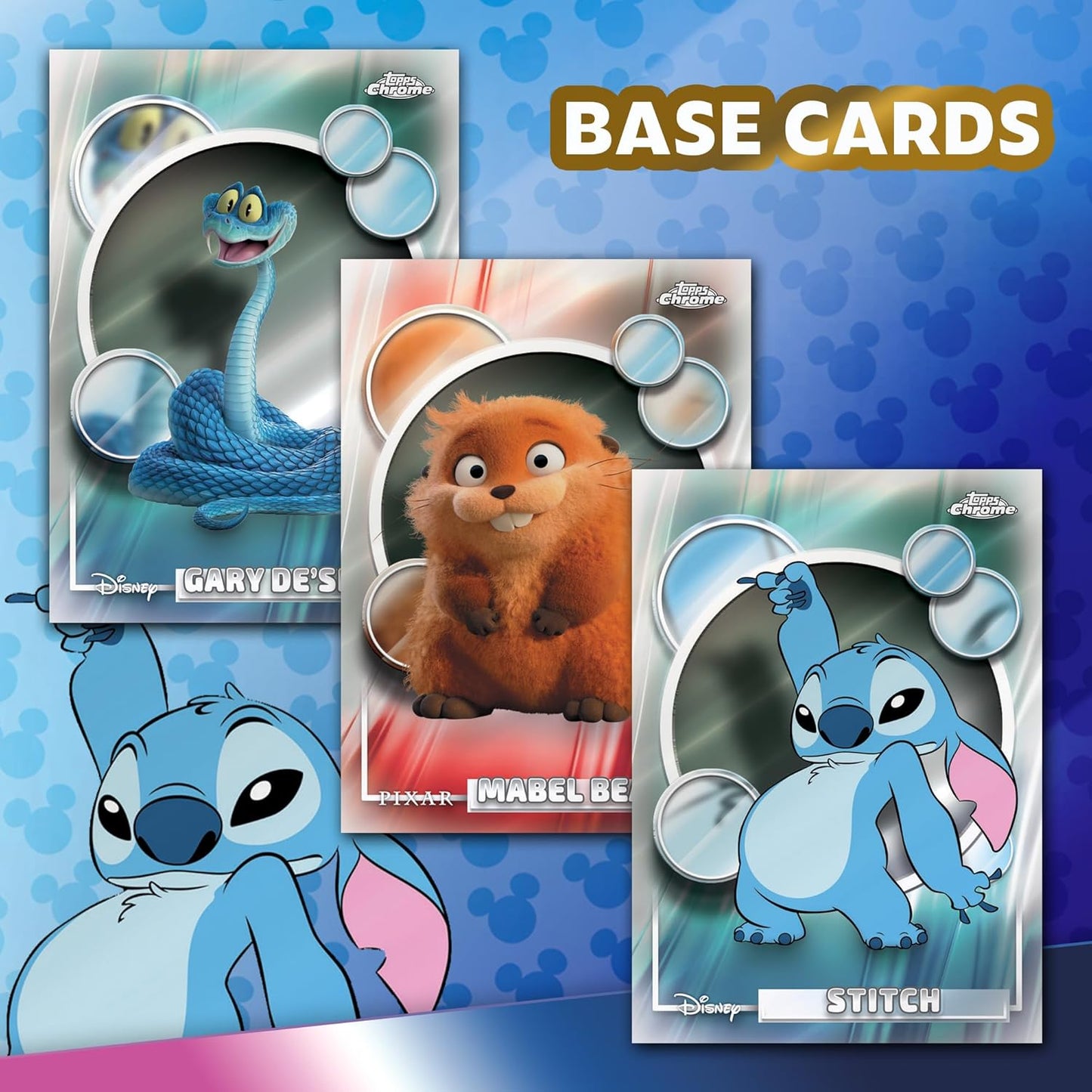 Topps 2026 Chrome Disney Trading Cards Mega Box – 8 Packs, 7 Cards per Pack, 56 Cards Total, 4 Exclusive X-Fractor Parallels