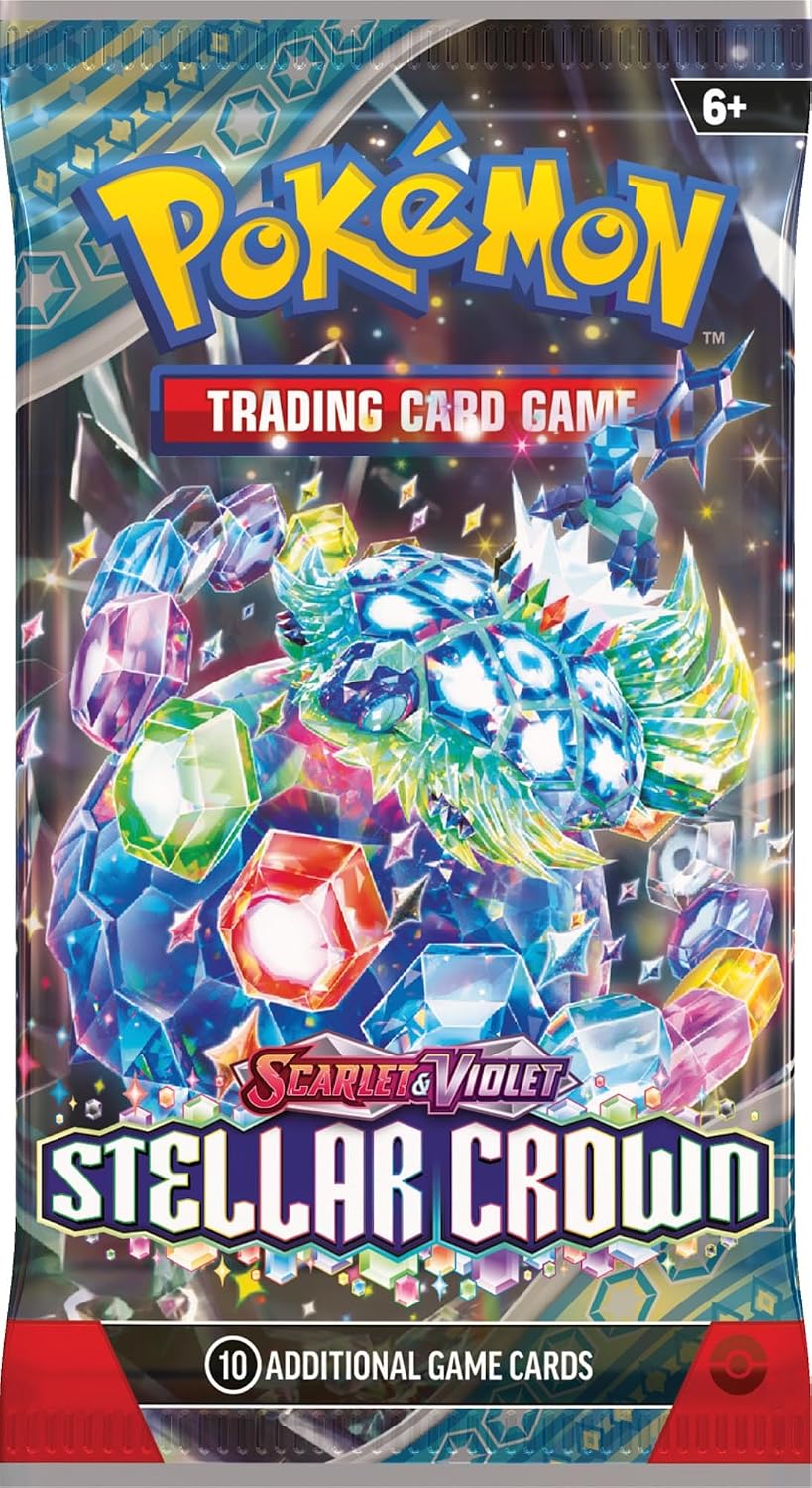 Pokemon TCG: Scarlet & Violet Stellar Crown Booster Pack - 10 Cards