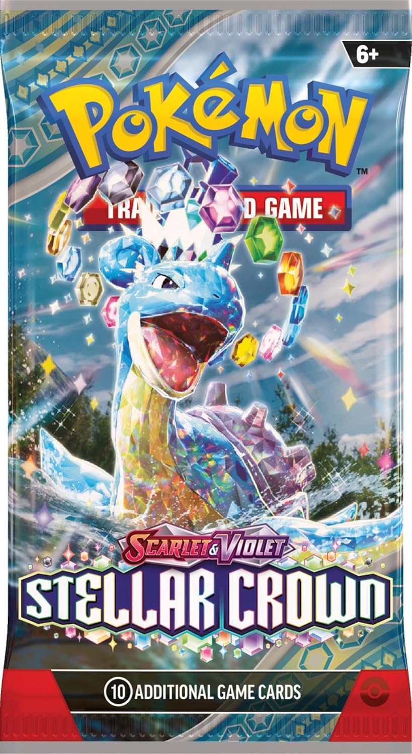 Pokemon TCG: Scarlet & Violet Stellar Crown Booster Pack - 10 Cards