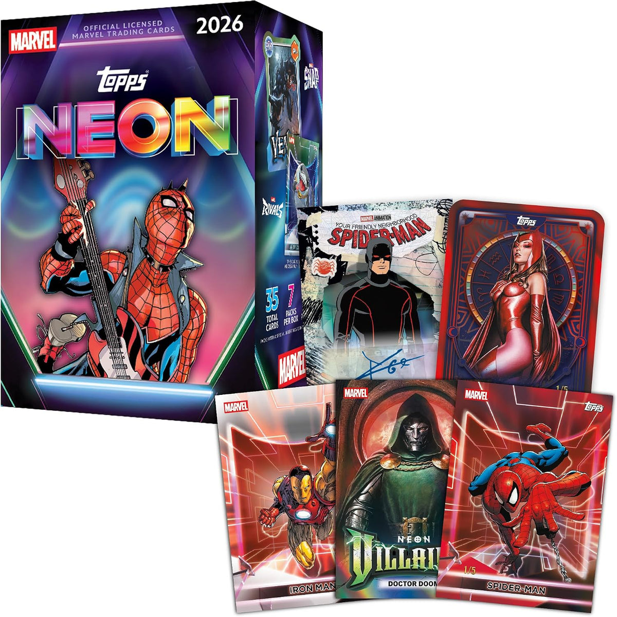 2026 Topps Neon Marvel – Value Blaster Box