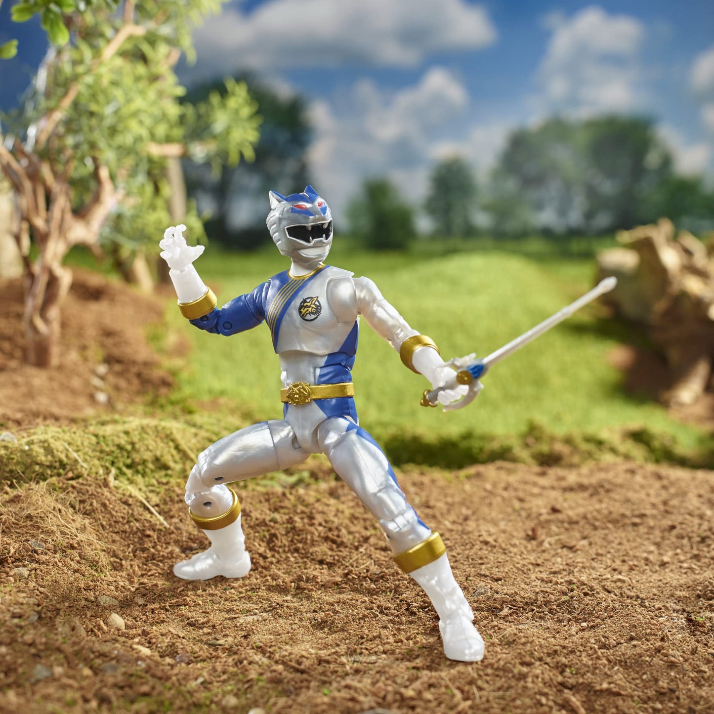 Power Rangers Lightning Collection Wild Force Lunar Wolf Ranger 6-Inch Premium Collectible Action Figure Toy