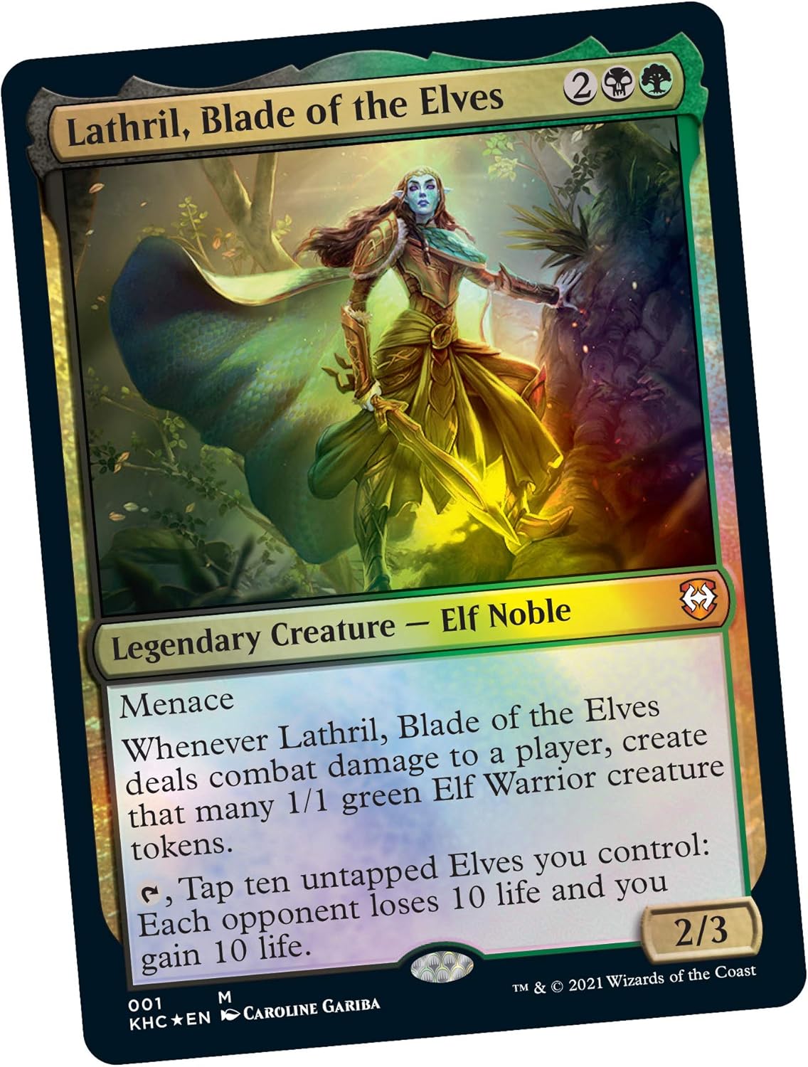 Elven Rage Card Magic: The Gathering Kaldheim Commander Deck – Elven Empire | 100 Card ...