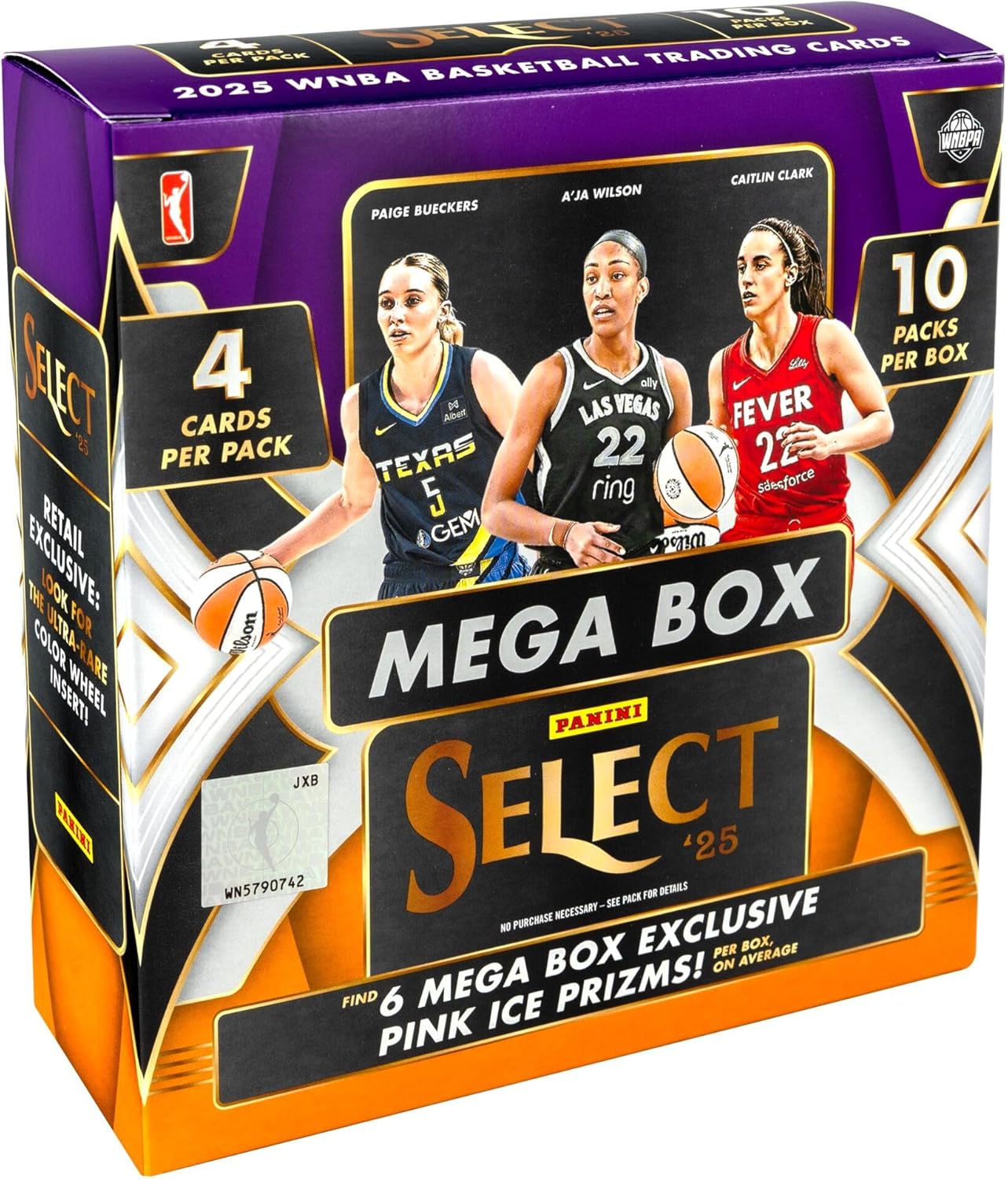 2025 Panini Select WNBA Basketball Mega Box