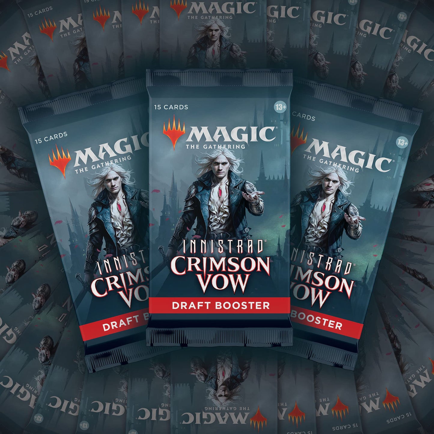 Magic: The Gathering Innistrad: Crimson Vow Draft Booster Box | 36 Packs + Dracula Box Topper (541 Magic Cards)