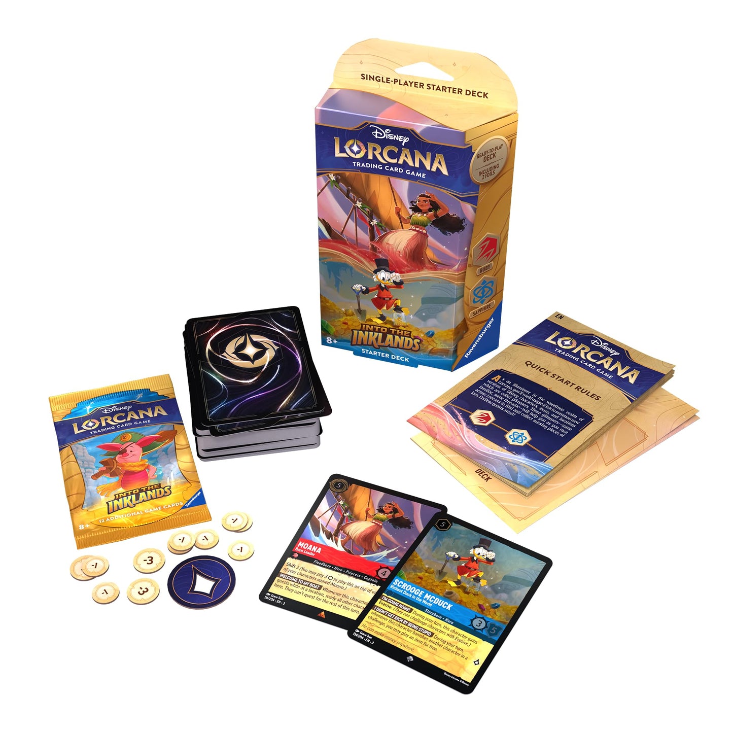 Ravensburger Disney Lorcana: Into the Inklands TCG Starter Deck: Ruby & Sapphire for Ages 8 and Up
…