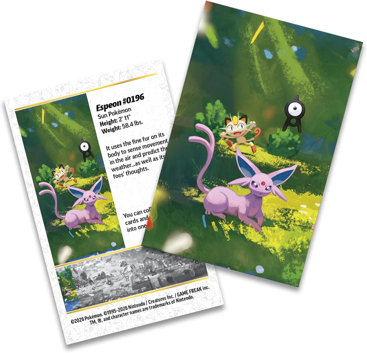 Pokémon TCG: 30th Celebration Mini Tin Espeon & Meowth (1 Sticker, 1 Photo Card and 2 Boosters)