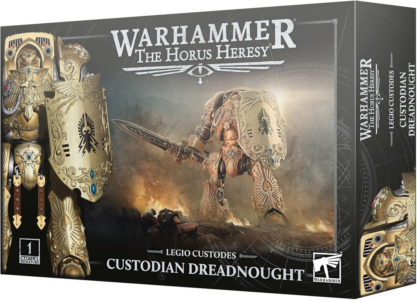 Warhammer The Horus Heresy Legio Custodes Custodian Dreadnought, Contemptor-Galatus or Achillus Plastic Miniature