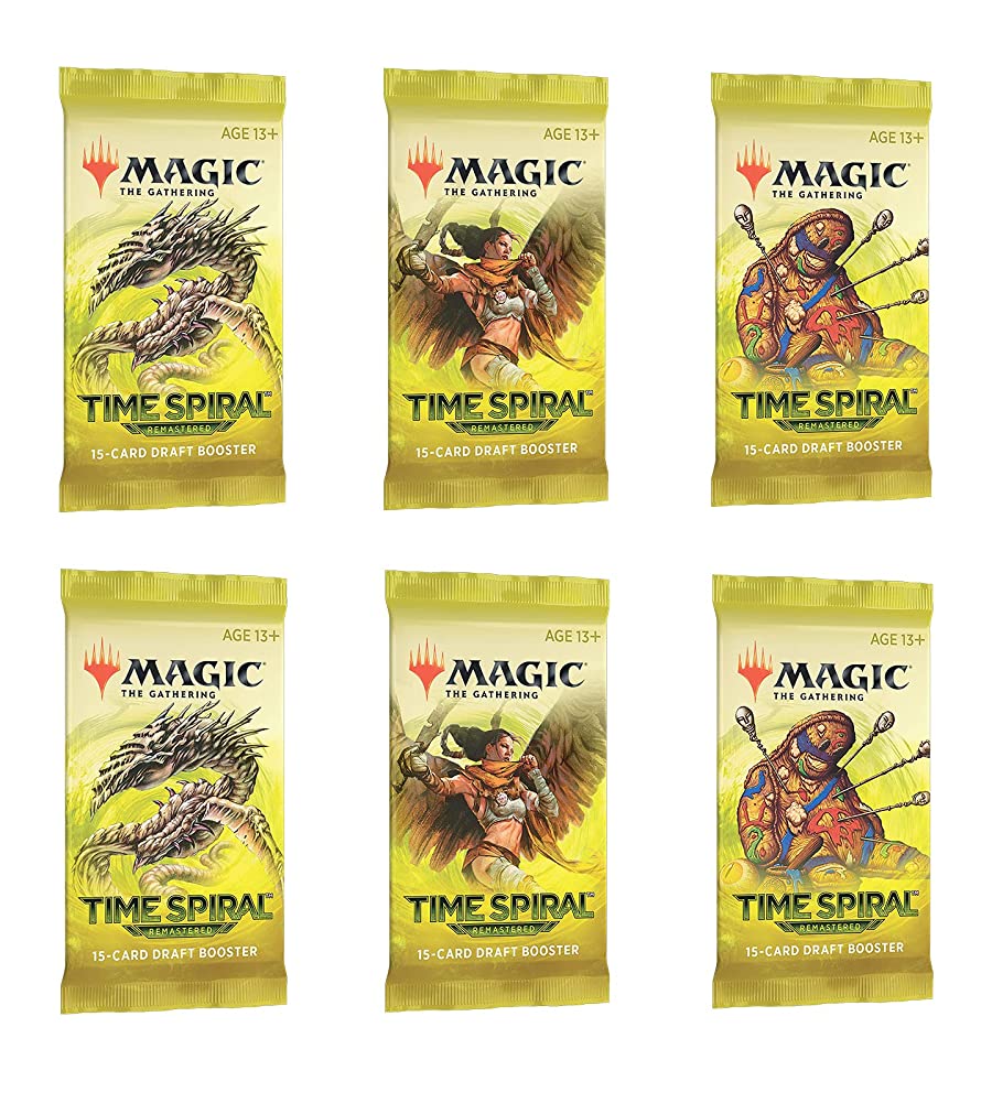 6 Packs Magic: The Gathering Draft Booster Pack Lot MTG Time Spiral Remastered