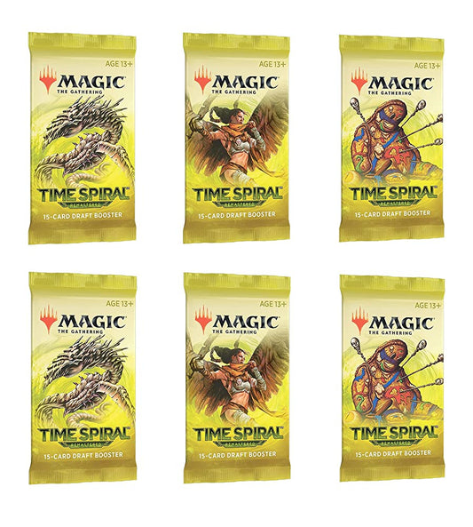 6 Packs Magic: The Gathering Draft Booster Pack Lot MTG Time Spiral Remastered