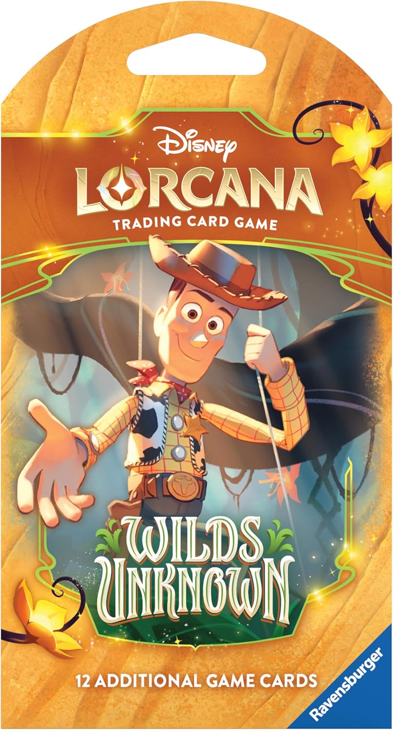 Ravensburger Disney Lorcana TCG: Wilds Unknown Sleeved Booster Pack - 12 Cards