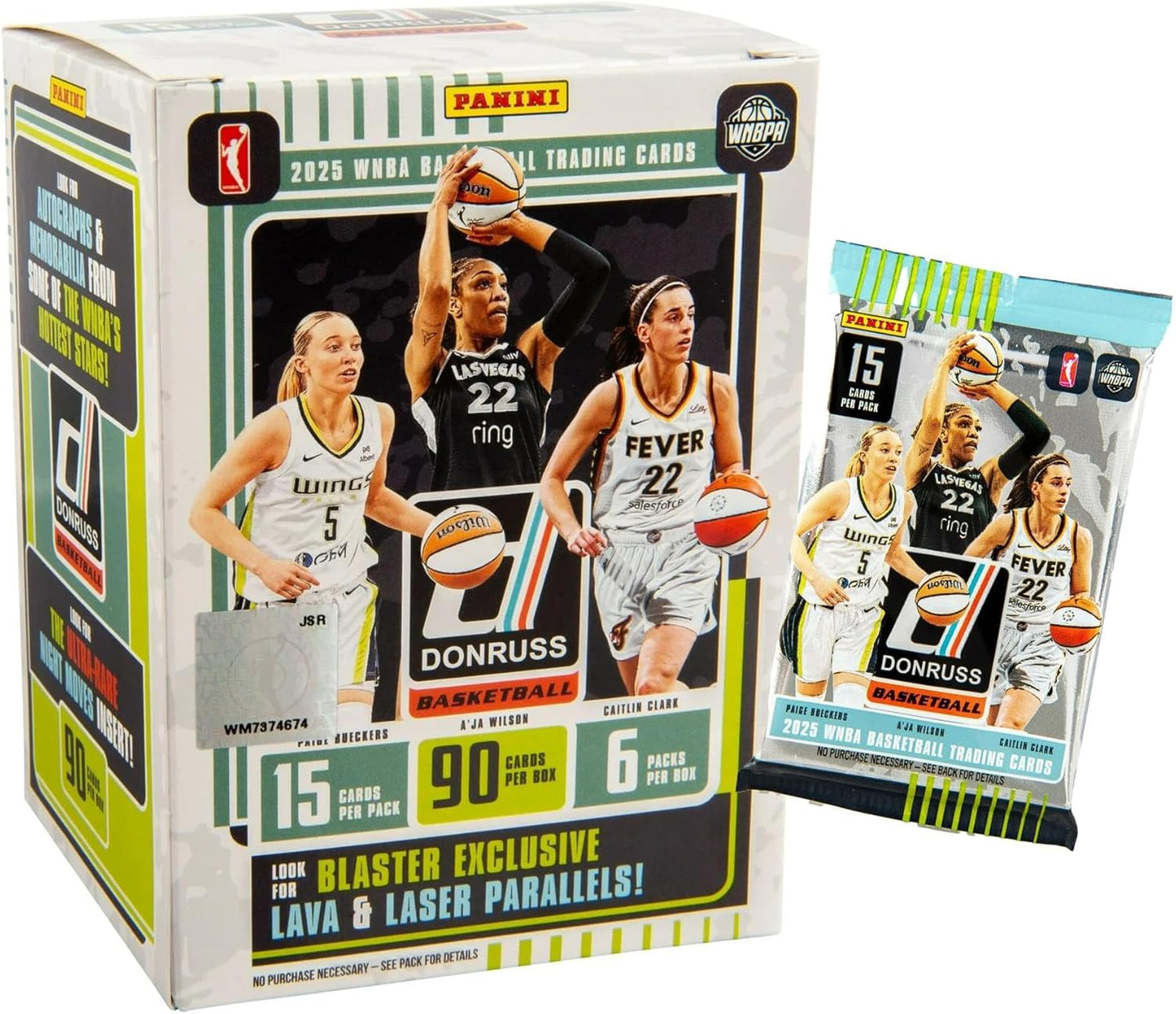 2024–25 Panini Donruss WNBA Basketball Blaster Box – Official Trading Cards – Includes Rookie Cards, Inserts & Parallels