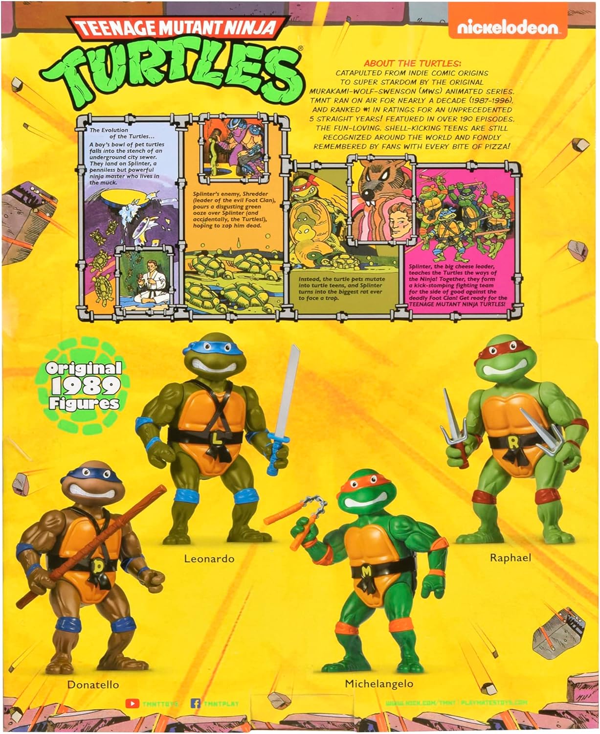 Teenage Mutant Ninja Turtles: 12” Original Classic Leonardo Giant Figure by Playmates Toys