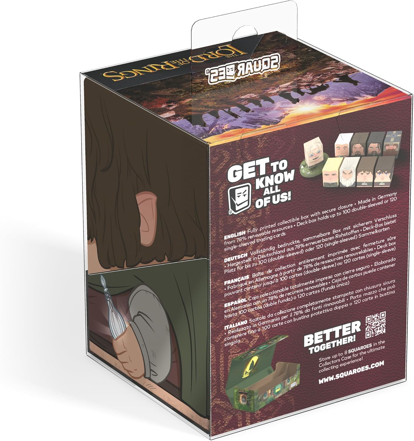 Ultimate Guard - Squaroes - Boulder 100+ - Lord of the Rings - LOTR001 - Frodo Baggins