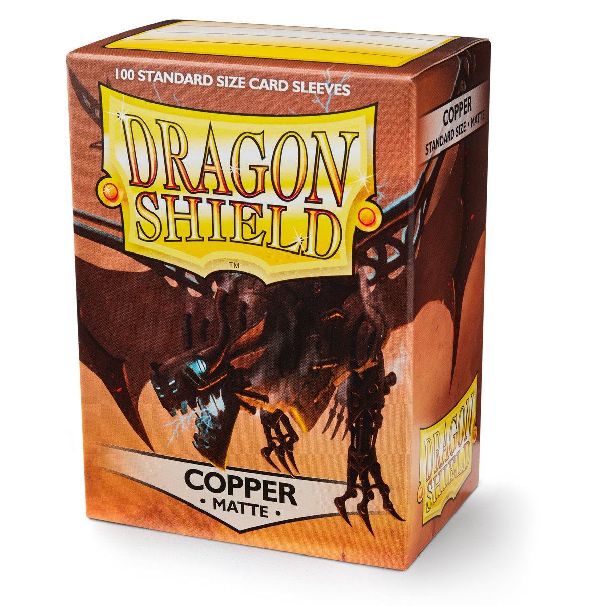 Dragon Shield Standard Size Sleeves  Matte Copper 100CT - Card Sleeves are Smooth & Tough - Compatible with Pokemon, Yu-Gi-Oh!, & Magic The Gathering Card Sleeves  MTG, TCG, OCG