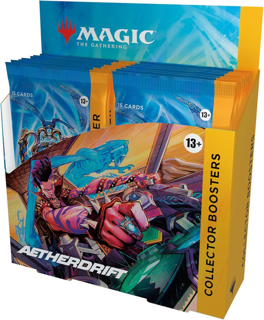 Magic: The Gathering Aetherdrift Collector Booster Box - 12 Packs (180 Magic Cards)