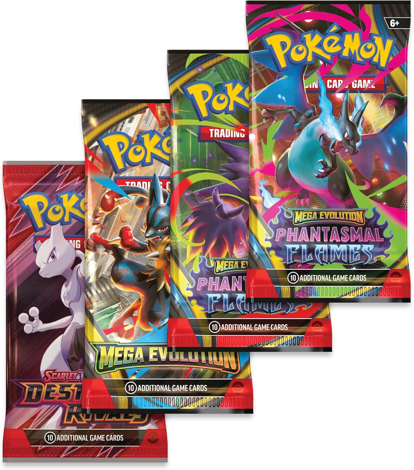 Pokemon TCG: Mega Charizard X Tin - 4 Packs, Promo Card - Presale Ships 02/20/2026