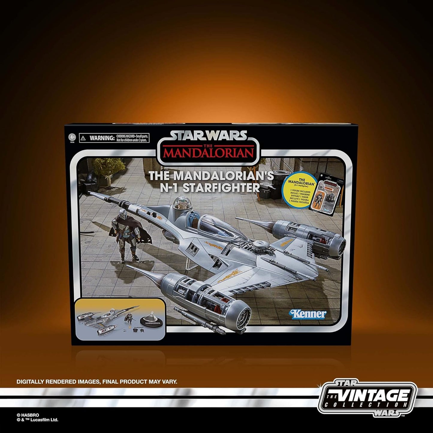 STAR WARS The Vintage Collection The Mandalorian’s N-1 Starfighter, The Mandalorian 3.75-Inch Vehicle & Action Figures, Ages 4 and Up