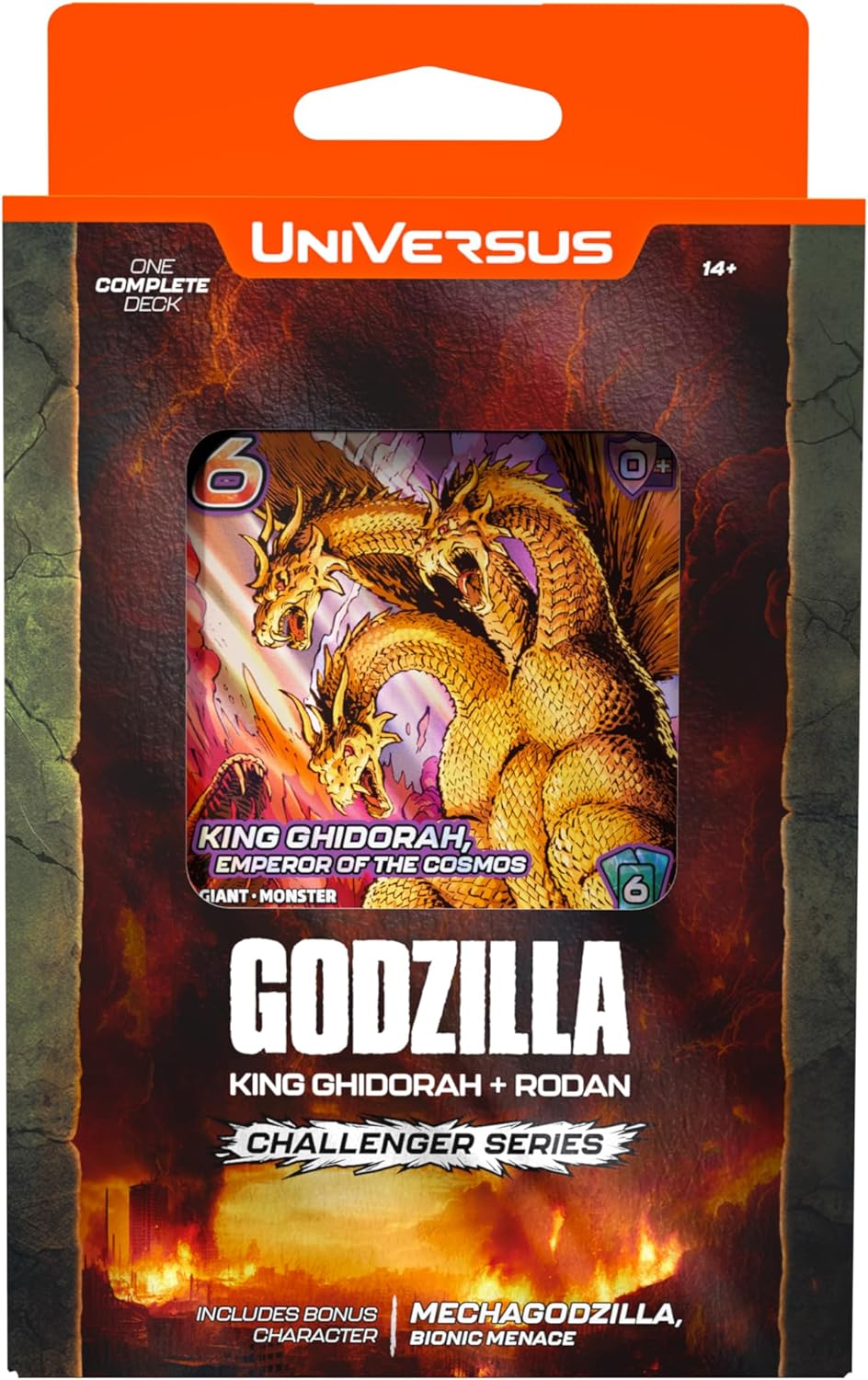 UniVersus Godzilla Challenger Series - King Ghidorah & Rodan Deck - 2 Character Decks, Ready to Play, Deck Building Card Game, Licensed, UVS Games