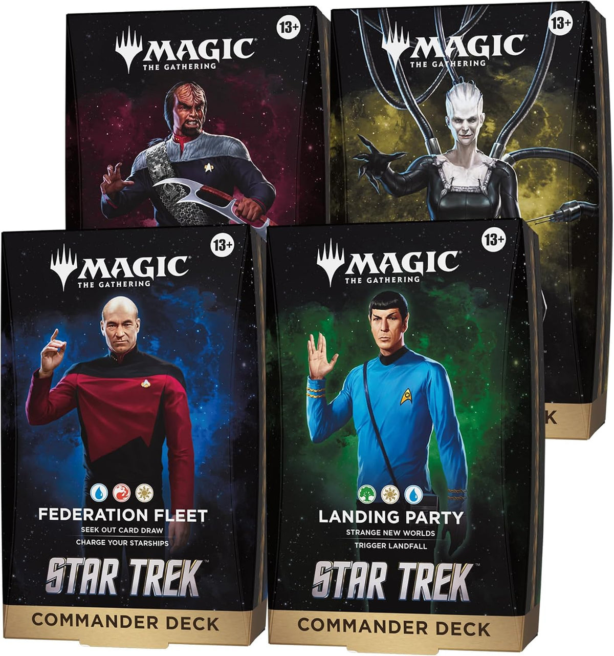 Magic: The Gathering Star Trek Commander Deck Bundle - All 4 Decks - Presale Ships 11/13/2026