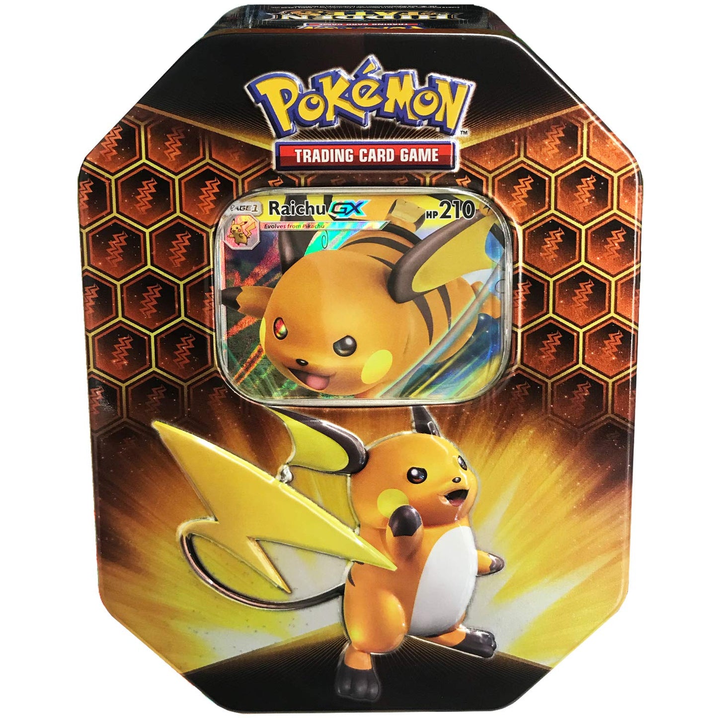 Pokemon TCG: Sun & Moon Hidden Fates - Raichu-GX Collector's Tin