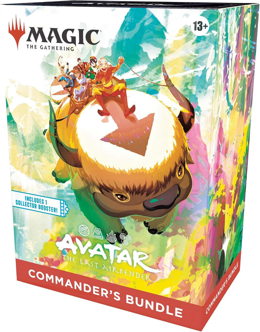 Magic: The Gathering Avatar: The Last Airbender Commander’s Bundle - Includes 1 Collector Booster, 9 Play Boosters, 5 Borderless Cards, 30 Lands + Exclusive Accessories - Presale Ships 11/21/2025