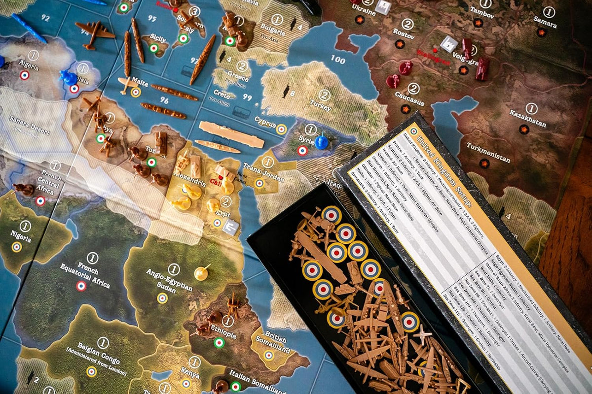 Renegade Game Studios Axis & Allies: 1940 Europe Second Edition Strategy Board Game – 2–5 Players, Ages 12+, World War II Miniatures Game