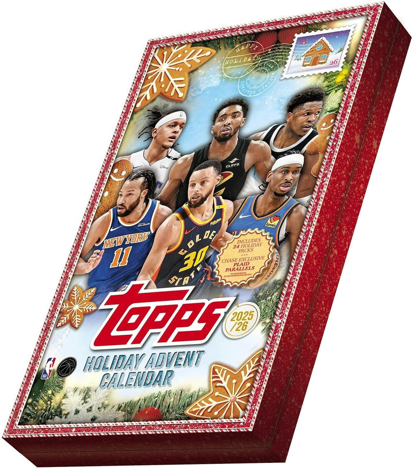 2025-26 Topps NBA Holiday Basketball Trading Card Advent Calendar