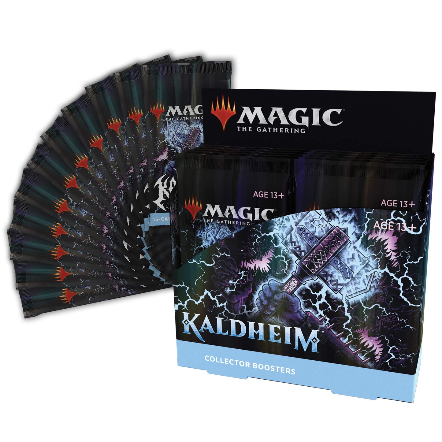 Magic The Gathering Kaldheim Collector Booster Box | 12 Packs (180 Magic Cards)